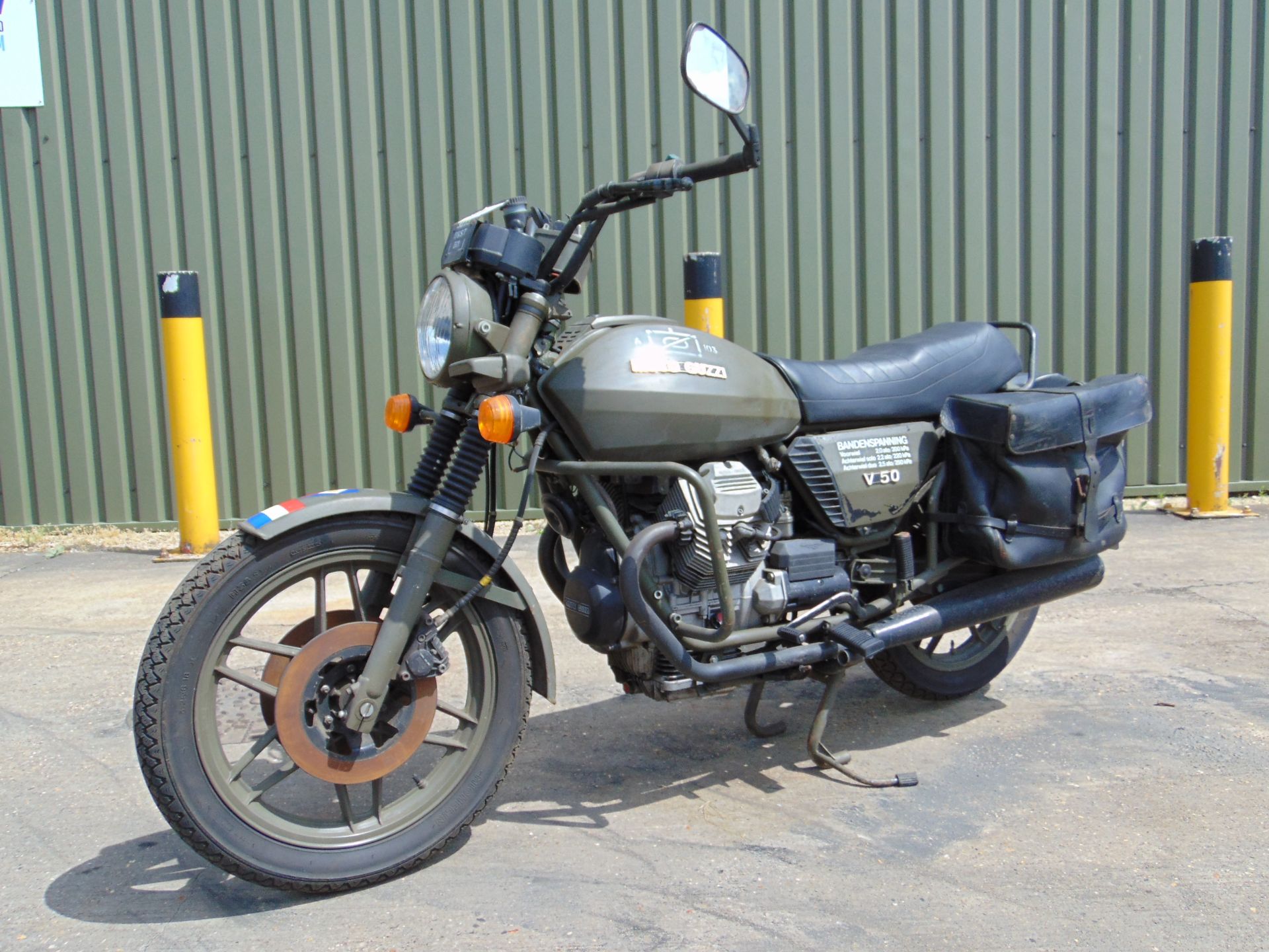 Moto Guzzi V50 V Twin NATO Dispatch Motorbike direct from Nato Storage.