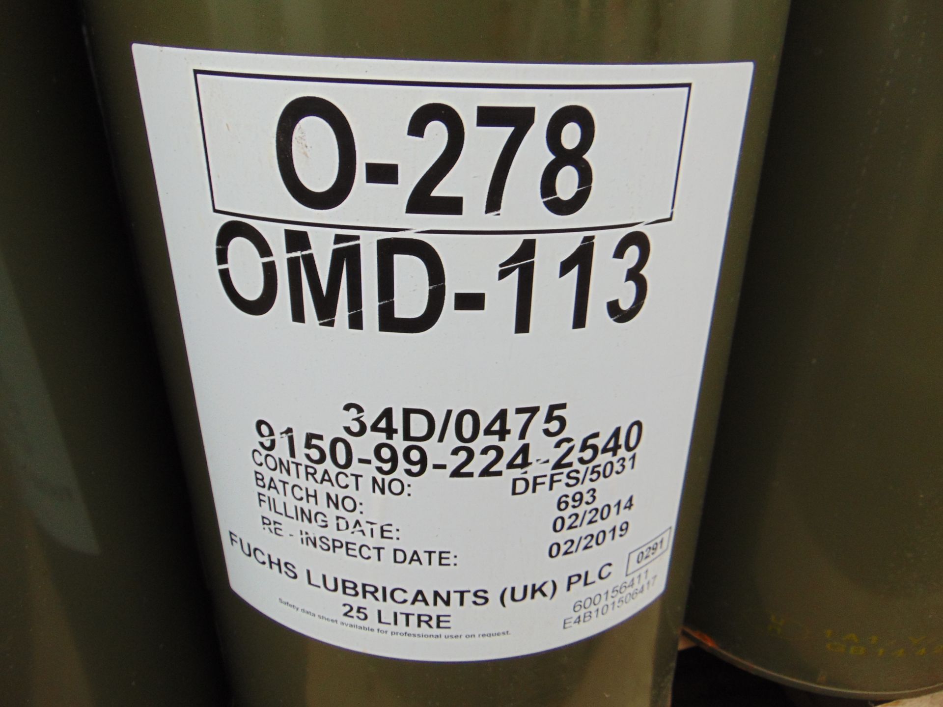 12 x Unused 25L Drums of OMD-113 High Quality Engine Oil - Image 2 of 2