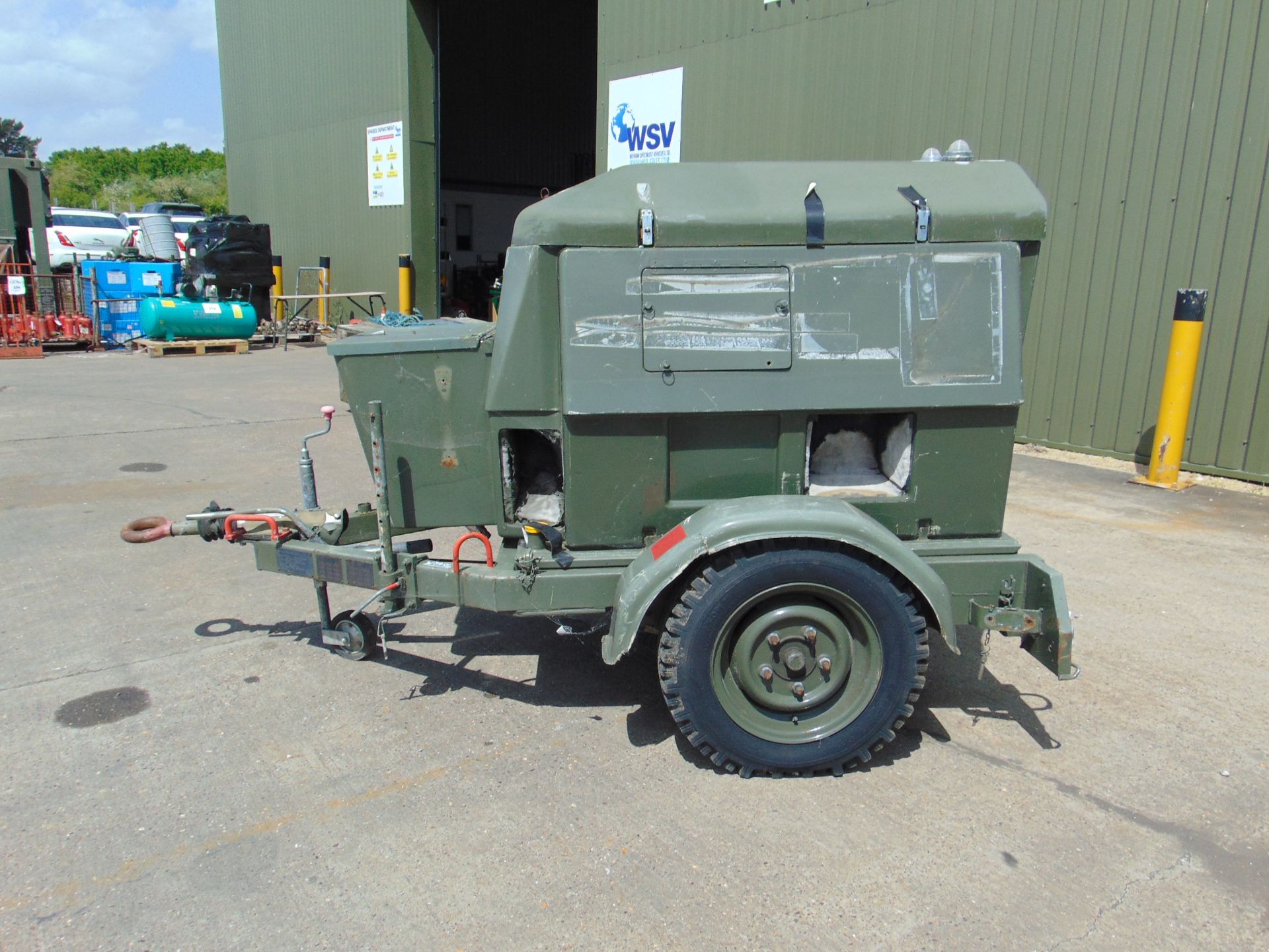 Ex UK Royal Air Force Trailer Mounted 25 KVA Generator - Image 5 of 12