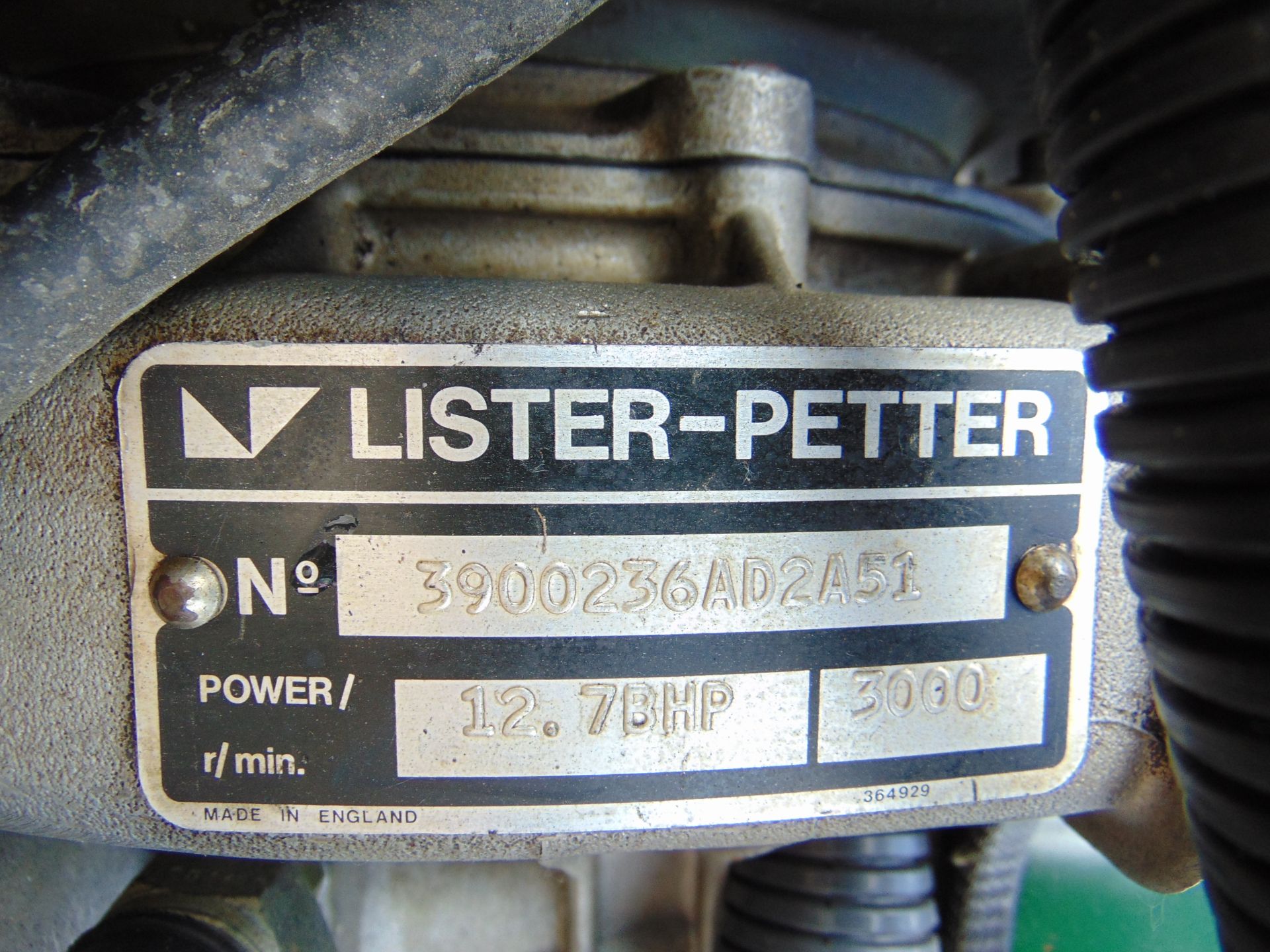 Lister Petter Air Log 4169 A 5.6 KVA Diesel Generator - Image 14 of 17