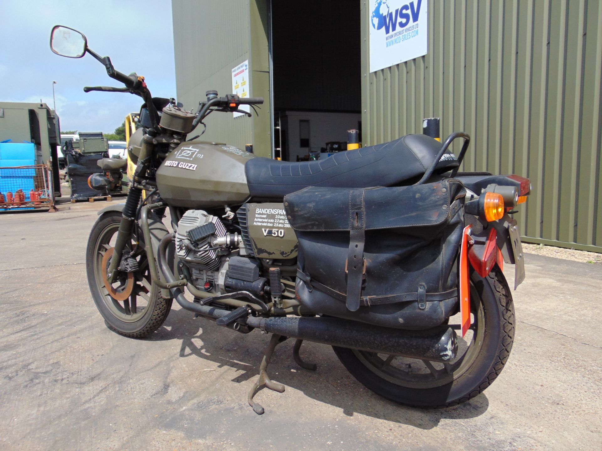 Moto Guzzi V50 V Twin NATO Dispatch Motorbike direct from Nato Storage. - Image 6 of 22