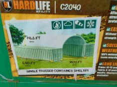 40ft x 20ft x 6.6ft Container Storage Shelter New Unissued