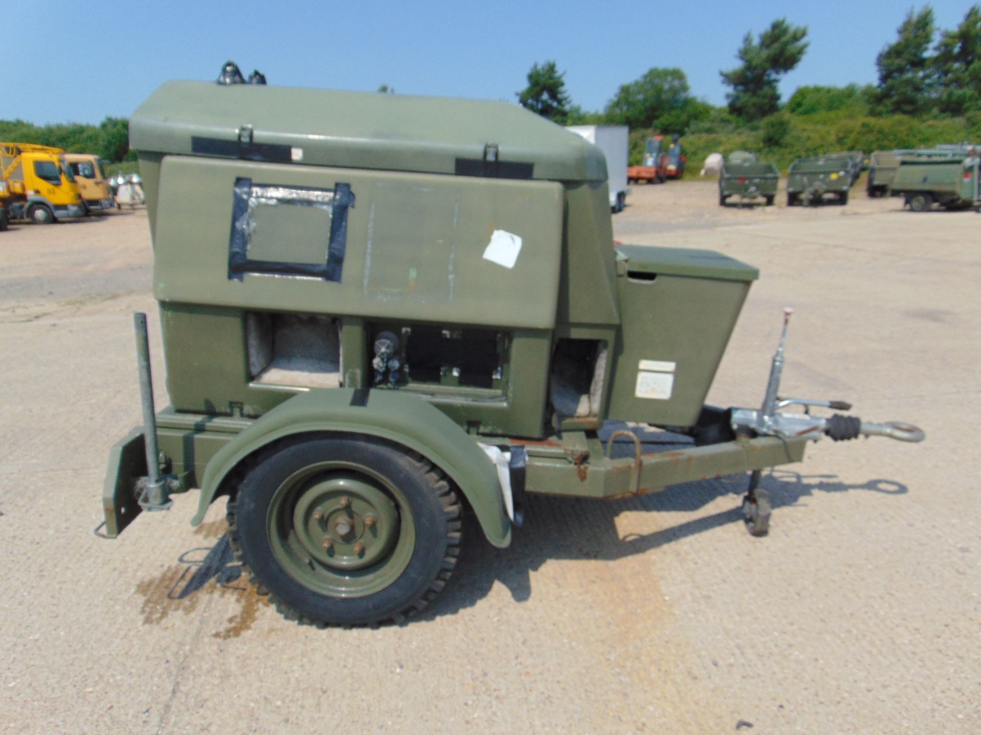 Ex Uk Royal Air Force Trailer Mounted 25 KVA Generator - Image 8 of 14