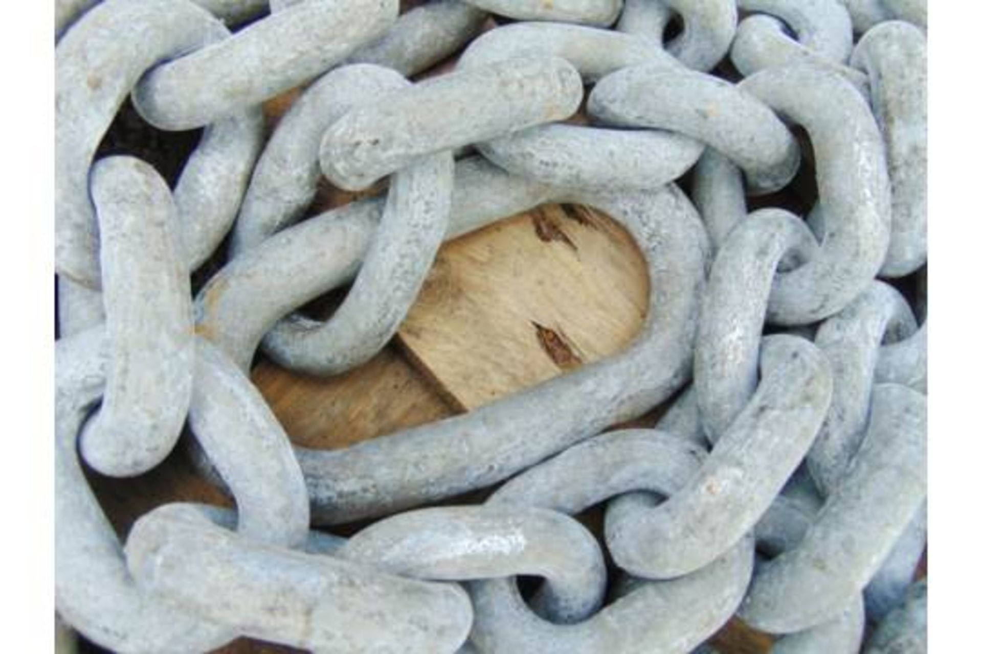 20m Galvanised Mooring Chain Assy. This would be ideal for light ships etc - Bild 3 aus 7