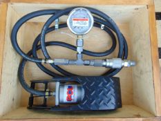 PCL Footpump Airline Assy c/w Pressure Gauge and Transit Case