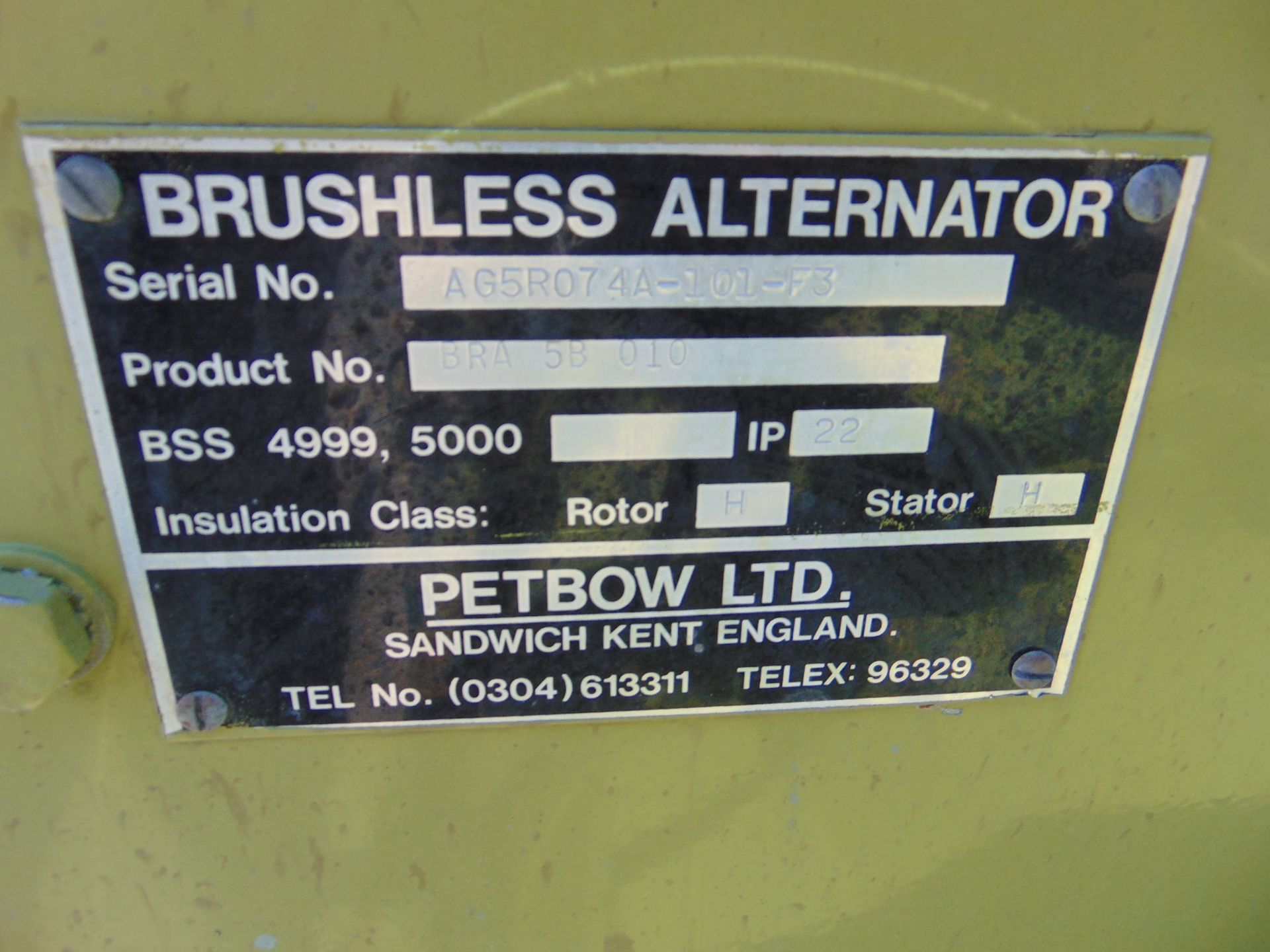 Ex Reserve Petbow BP204 255 KVA Skid Mounted Generator c/w Cummins Engine ONLY 2,122 HOURS! - Bild 12 aus 21