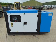 UNISSUED 30 KVA 3 Phase Silent Diesel Generator Set. This generator is 3 phase 230 / 400 Volt