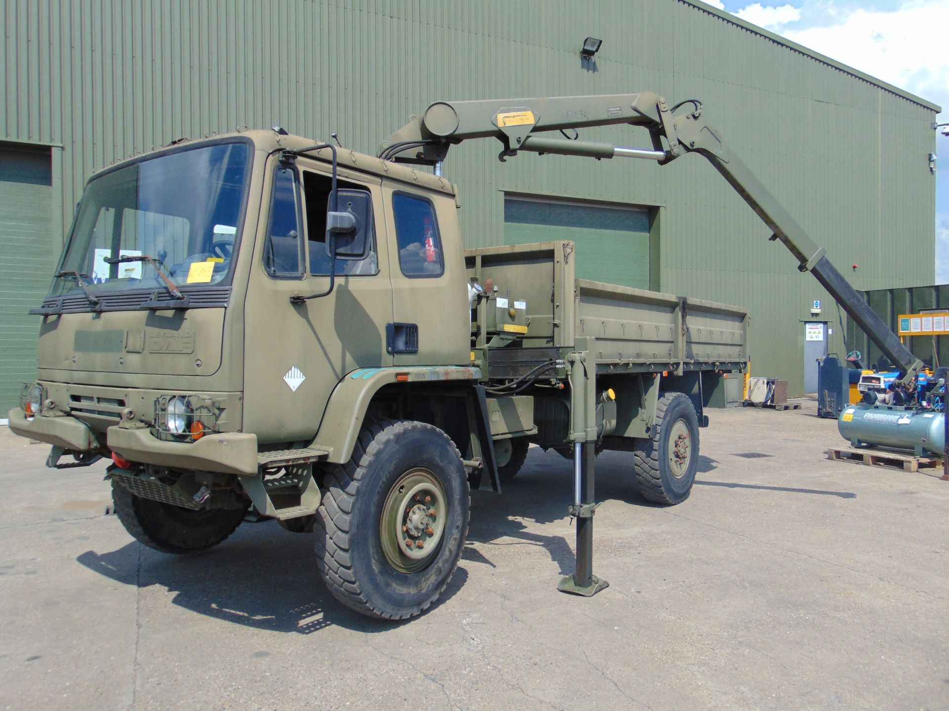 LHD Leyland DAF 4X4 Truck complete with Atlas Crane