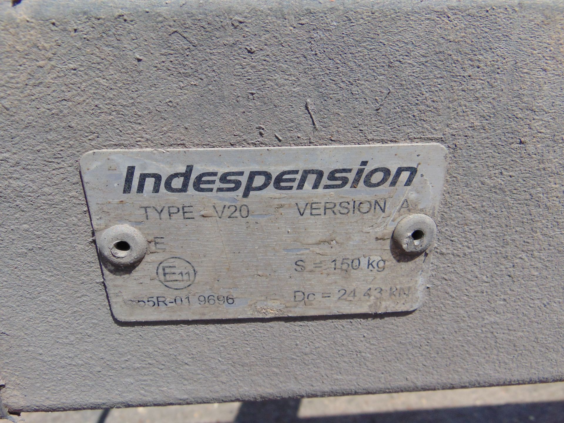 Indespension galvanised 2700 twin axle mini digger/plant trailer - Image 12 of 13