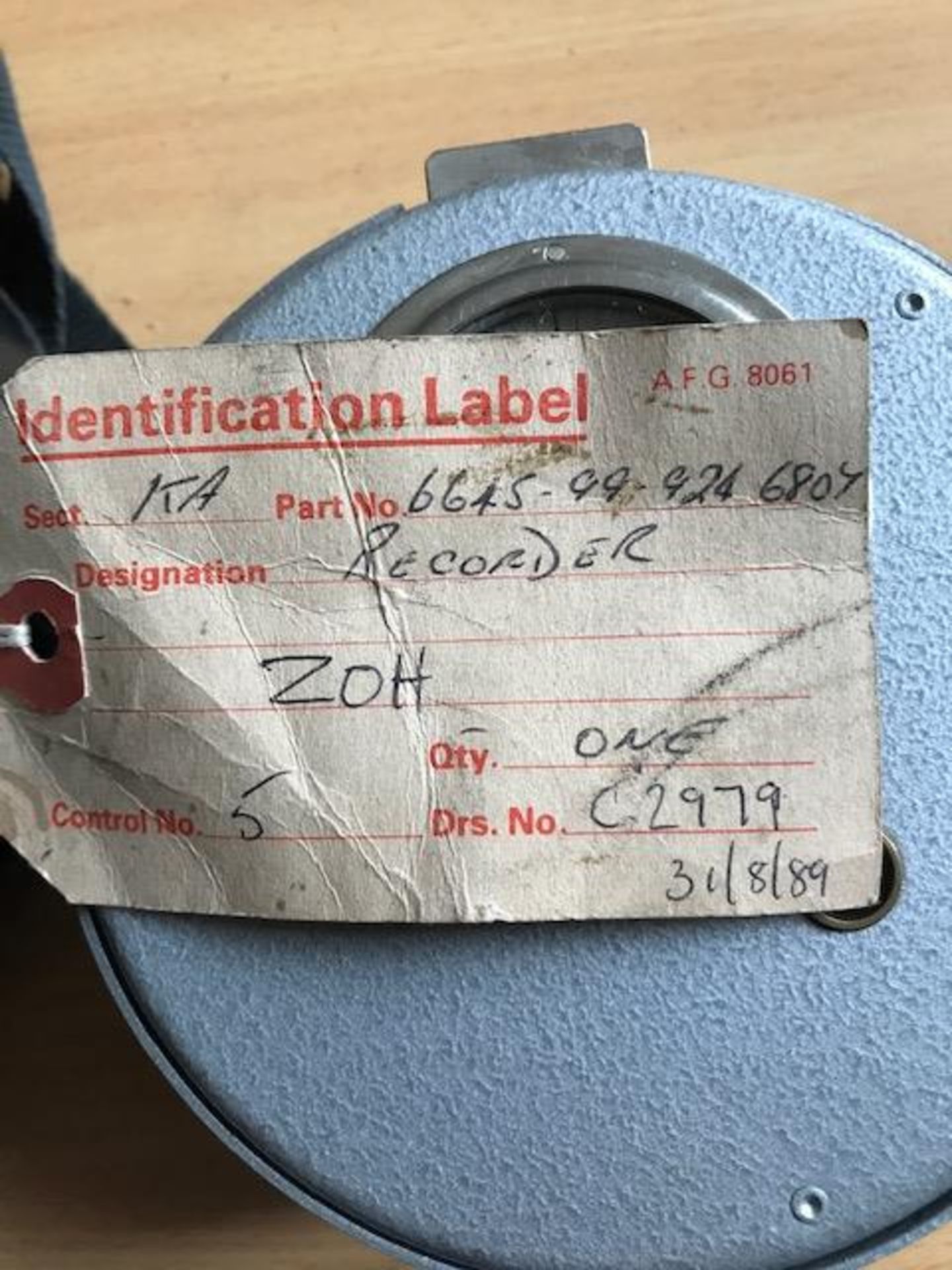 Unusual Royal Engineers Blick Time Recorder in Original Leather Case - Bild 3 aus 3