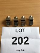 4 x British Army Acme Thunderer Service Whistles