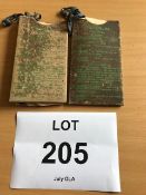 2 x Rare WW 2 Packets of 3 Eye Shields Anti Gas Dated 1944