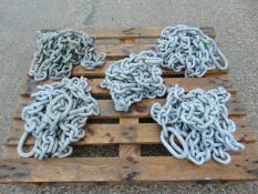 5 x 5m Galvanised Mooring Chain Assys