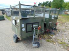 2 x Hunting Engineering Single Axle Trailers with folding Drawbar Etc. RAF