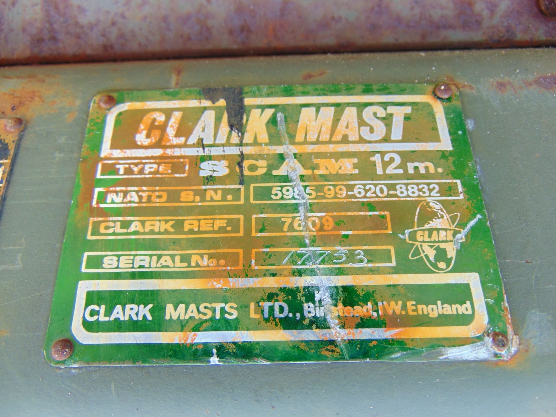 Clark Scam 12 meter Radio Antenna Mast - Image 6 of 6