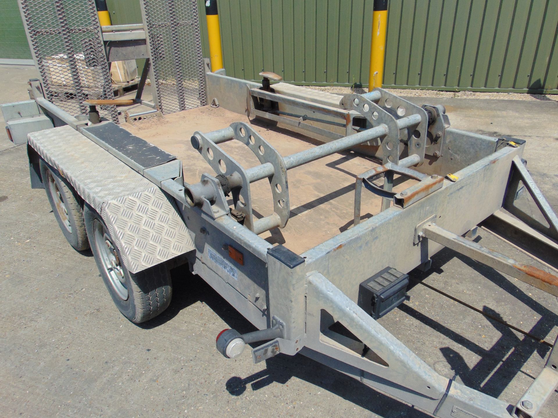 Indespension galvanised 2700 twin axle mini digger/plant trailer - Image 2 of 13