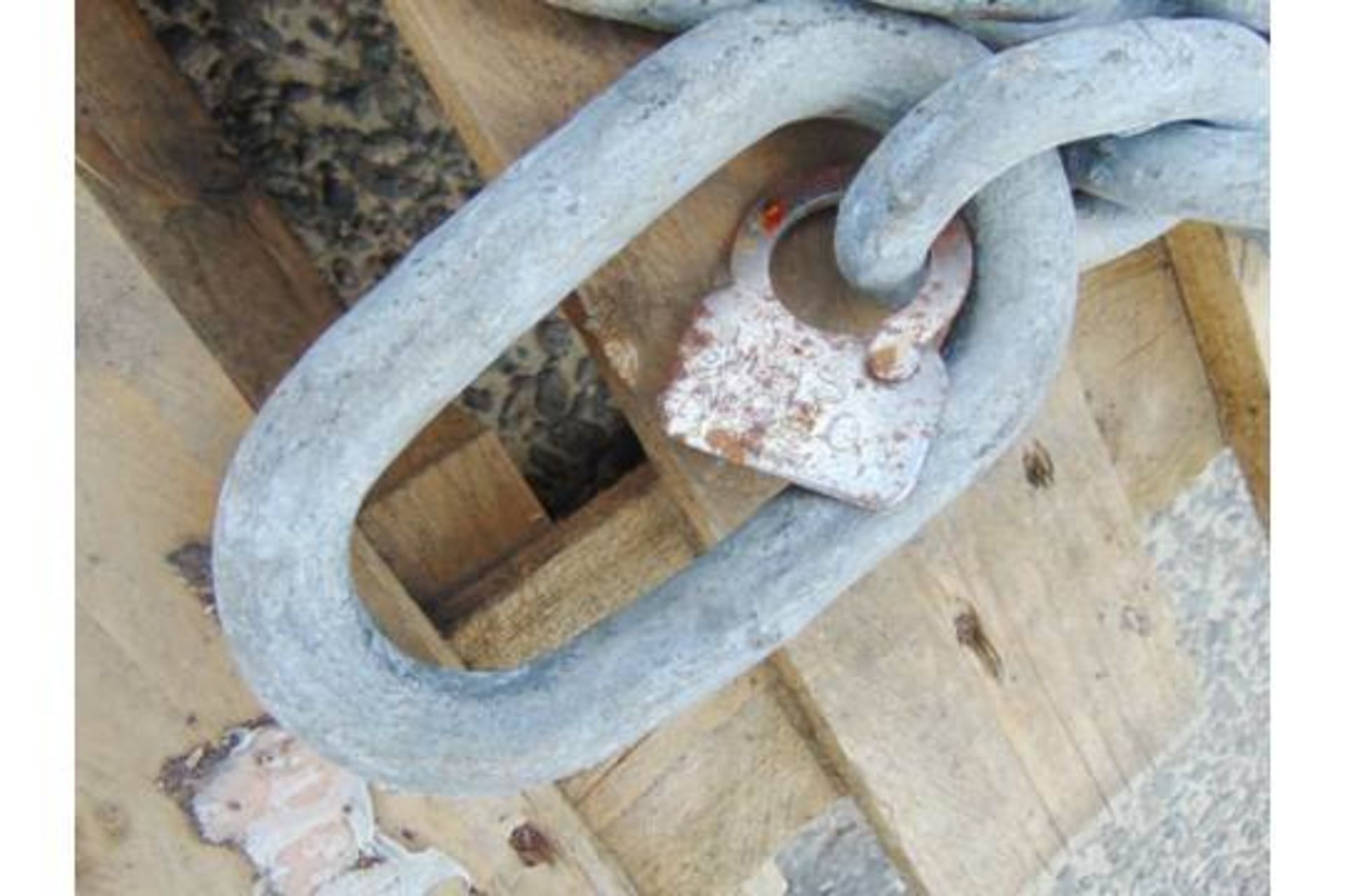 20m Galvanised Mooring Chain Assy. This would be ideal for light ships etc - Bild 5 aus 7