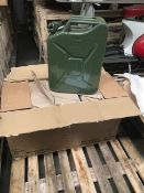 Qty 5 x 2017 New Unissued 20 Litre Nato Jerry Cans as shown in original packing