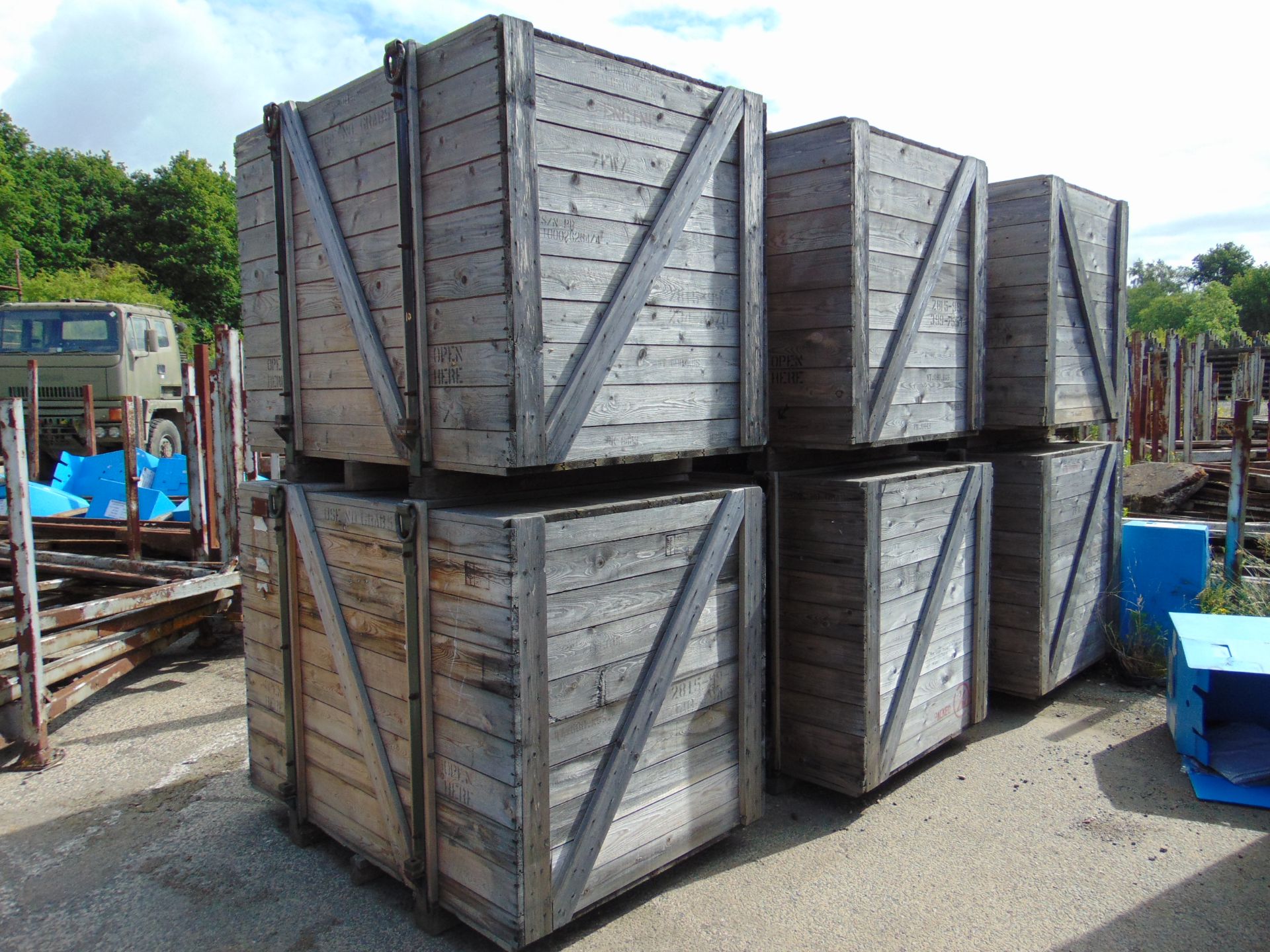 Qty 6 x Heavy Duty Engine Shipping Crates