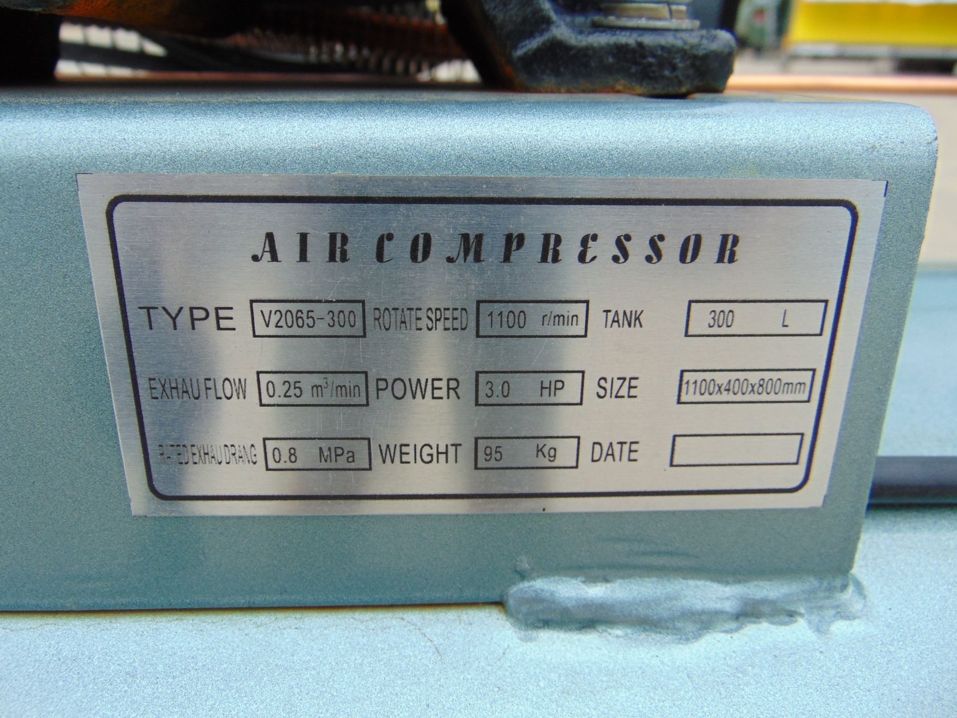 Unissued Panerise 300L workshop Air Compressor - Image 9 of 9