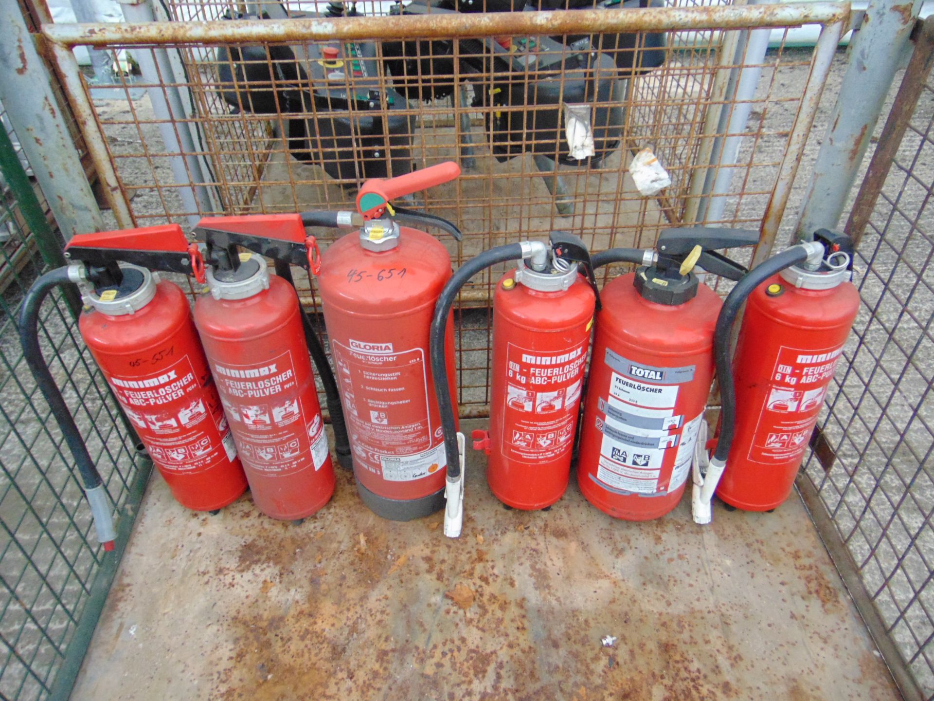 6 x Mixed Fire Extinguishers