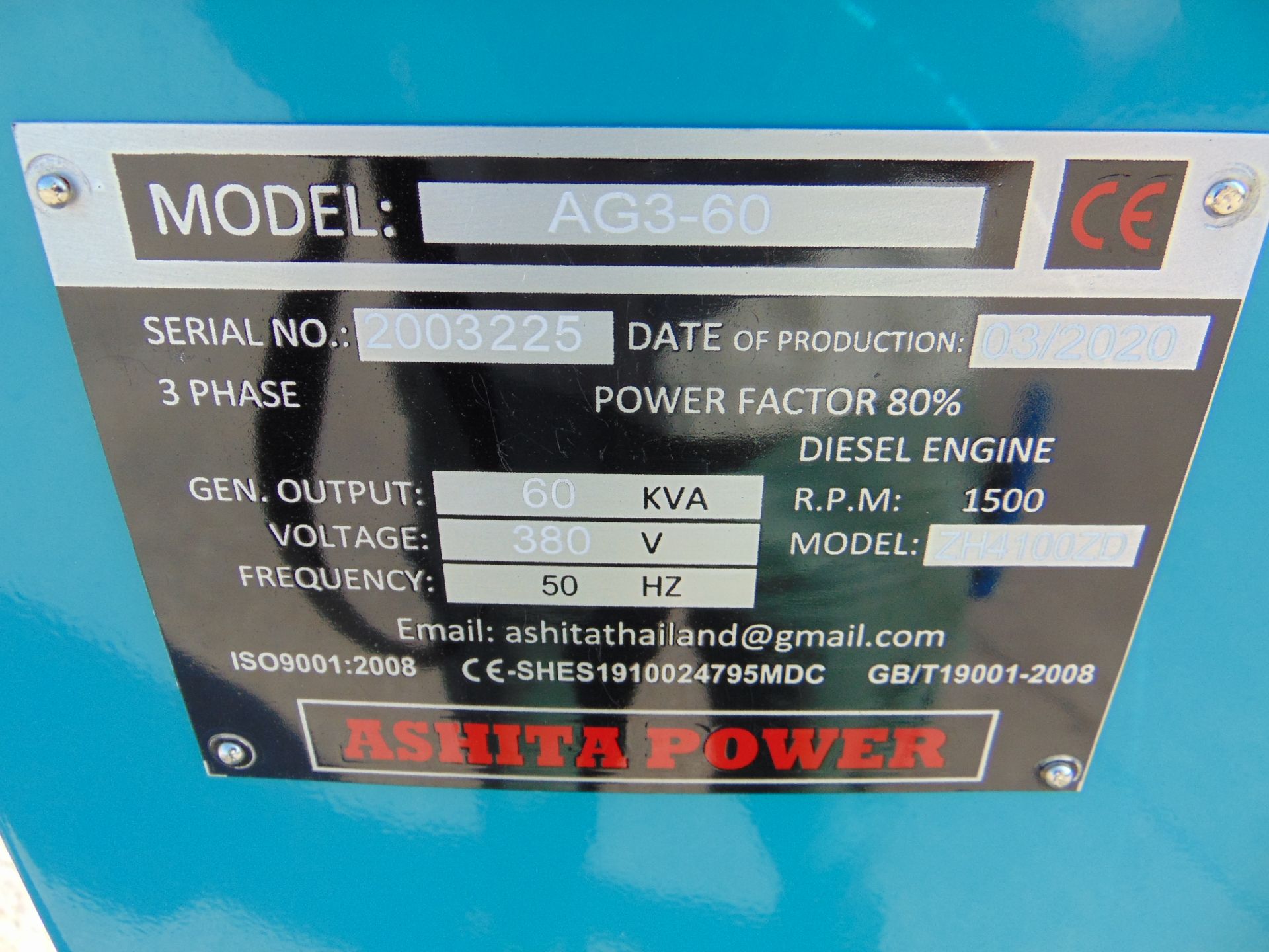 UNISSUED 60 KVA 3 Phase Silent Diesel Generator Set - Bild 7 aus 19
