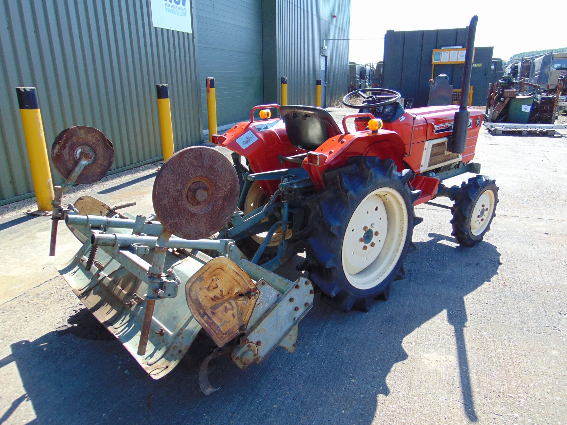 Yanmar YM1702D 4WD Compact Tractor c/w Rotovator Only 1,166 Hours! - Image 7 of 22