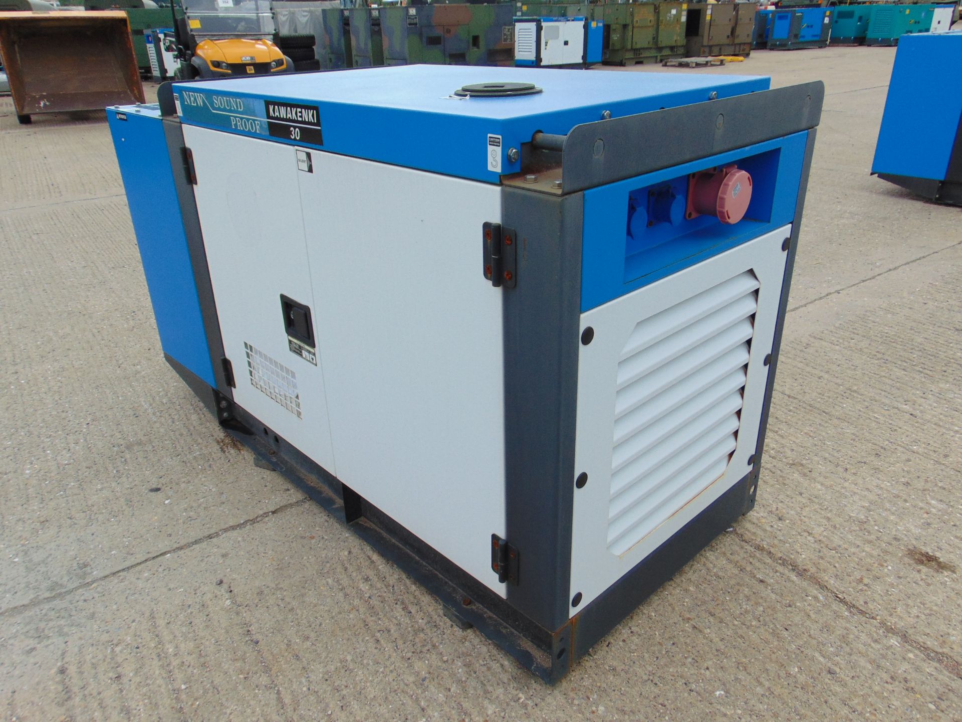 UNISSUED 30 KVA 3 Phase Silent Diesel Generator Set. This generator is 3 phase 230 / 400 Volt - Image 3 of 21