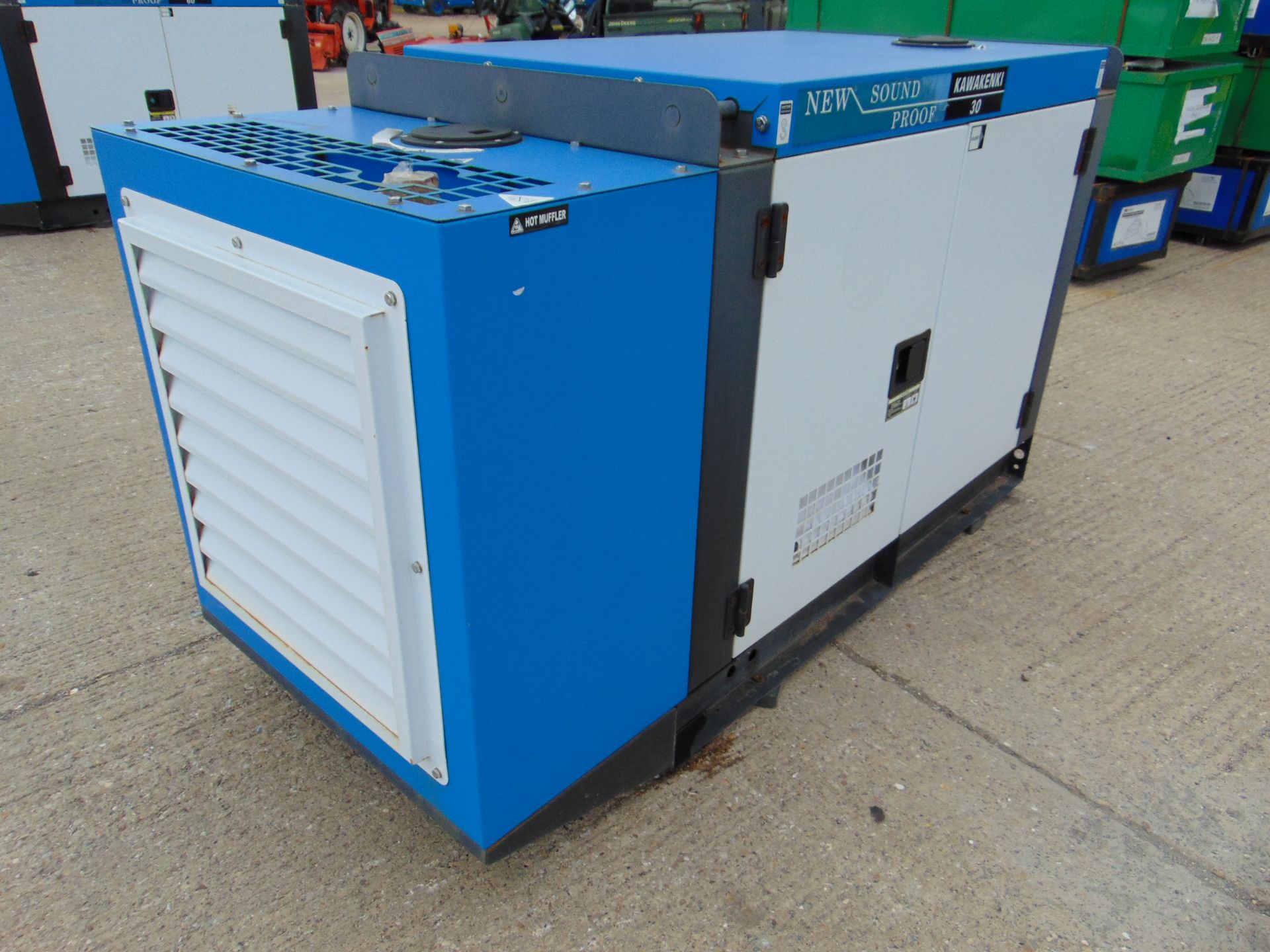 UNISSUED 30 KVA 3 Phase Silent Diesel Generator Set. This generator is 3 phase 230 / 400 Volt - Image 5 of 21