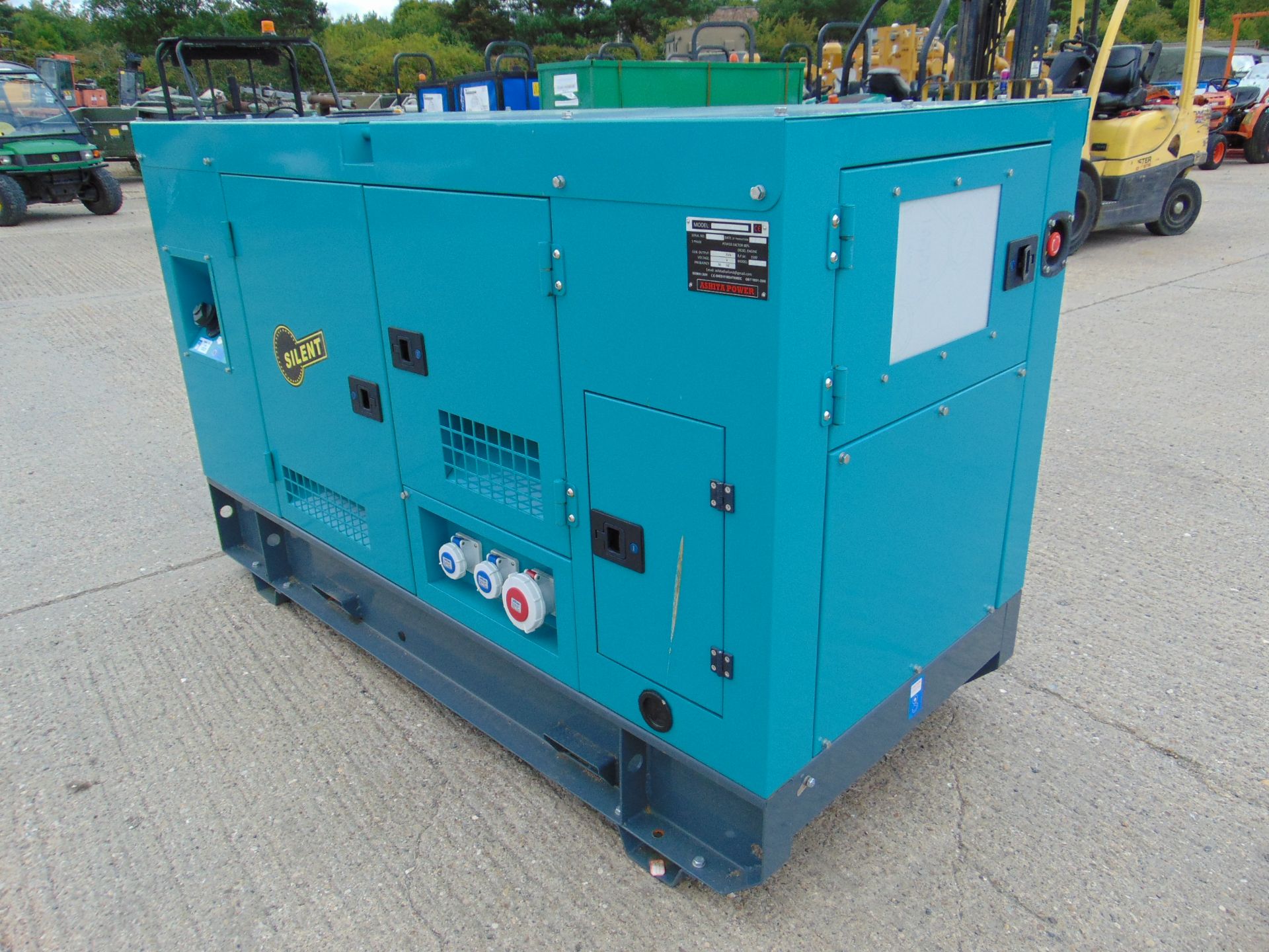 UNISSUED 50 KVA 3 Phase Silent Diesel Generator Set. This generator is 3 phase 50 Hz - Image 5 of 19