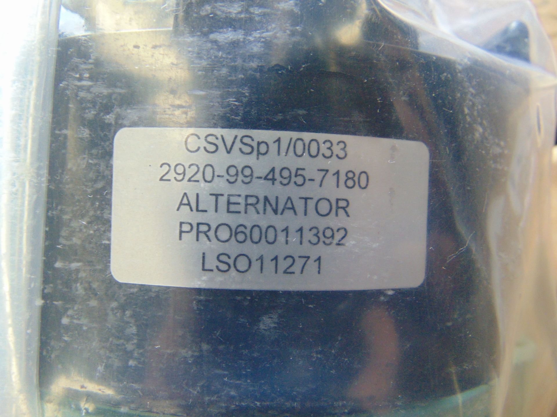 6 x Leyland Daf / Bedford Alternator Unissued Reconditioned. Nato No 2920 99 495 780 - Image 4 of 5