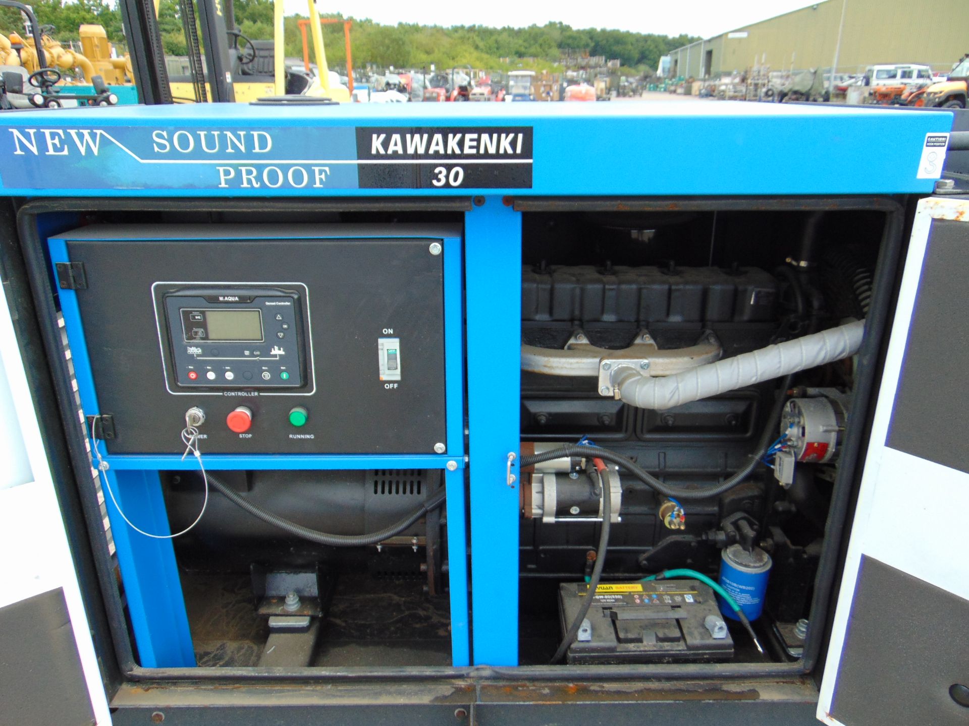 UNISSUED 30 KVA 3 Phase Silent Diesel Generator Set. This generator is 3 phase 230 / 400 Volt - Image 8 of 21