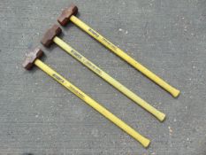 3 x Unissued Truper Sledge Hammers W/Fiberglass Handles