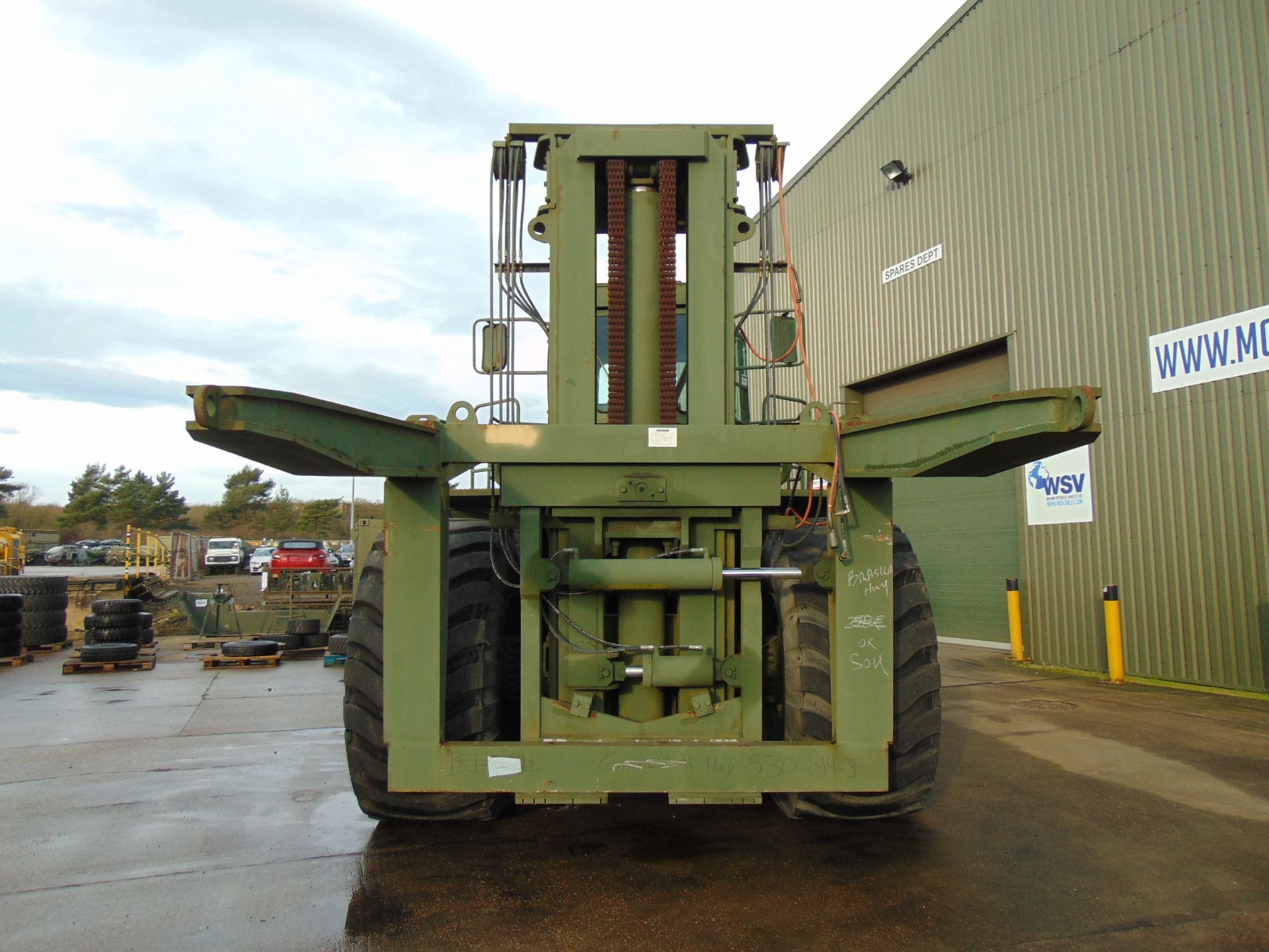 Caterpillar 988B/DV43 50,000lb Rough Terrain Container Handler Forklift/Wheel Loader ONLY 714 HOURS! - Image 12 of 31