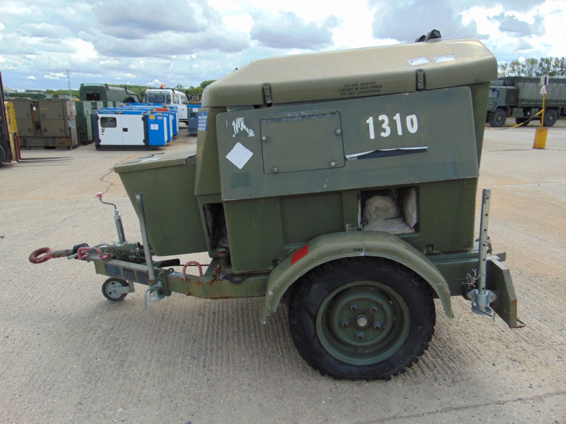 Ex Uk Royal Air Force Trailer Mounted 25 KVA Generator - Image 4 of 13