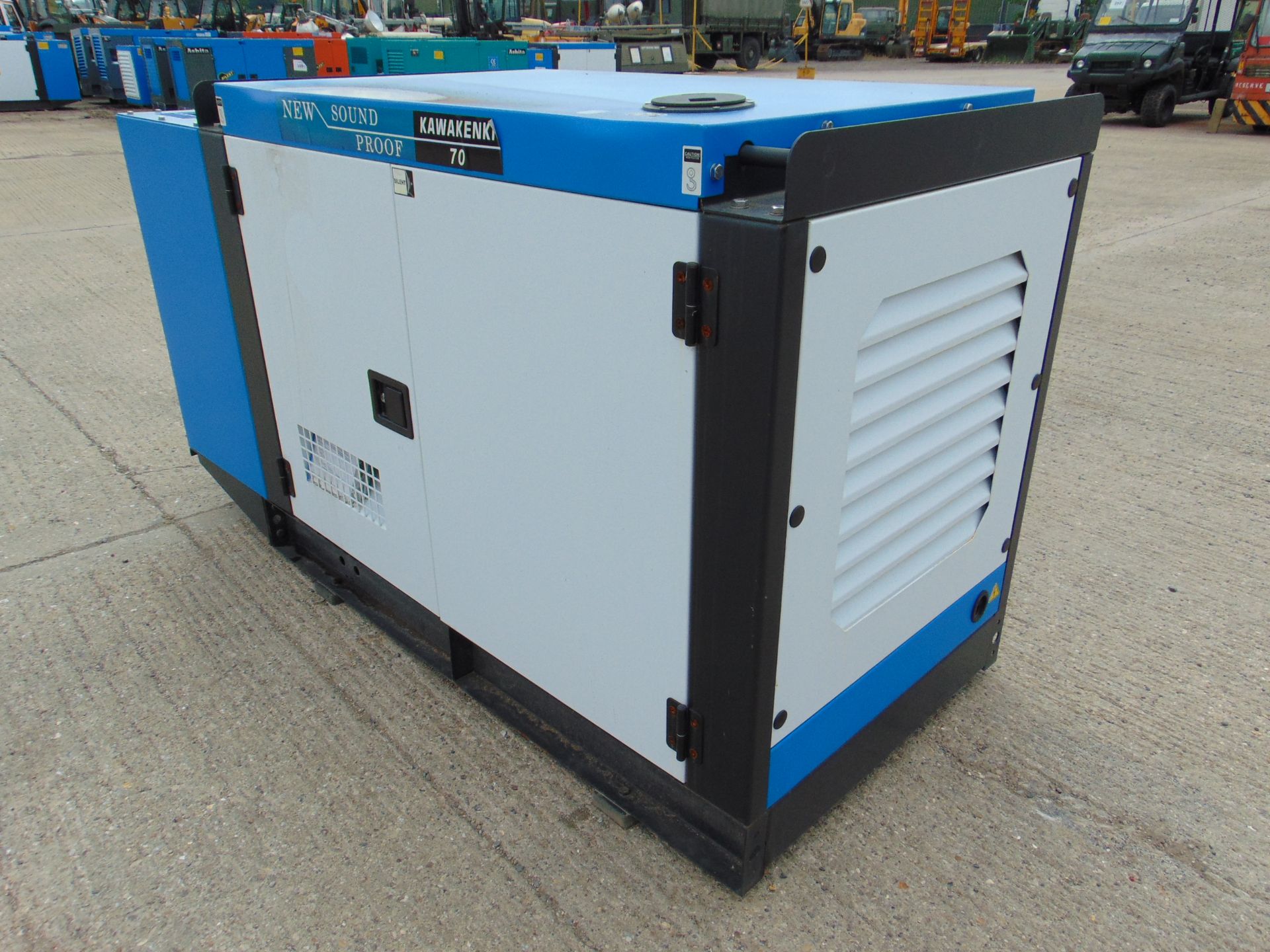 UNISSUED WITH TEST HOURS ONLY 70 KVA 3 Phase Silent Diesel Generator Set - Image 3 of 22