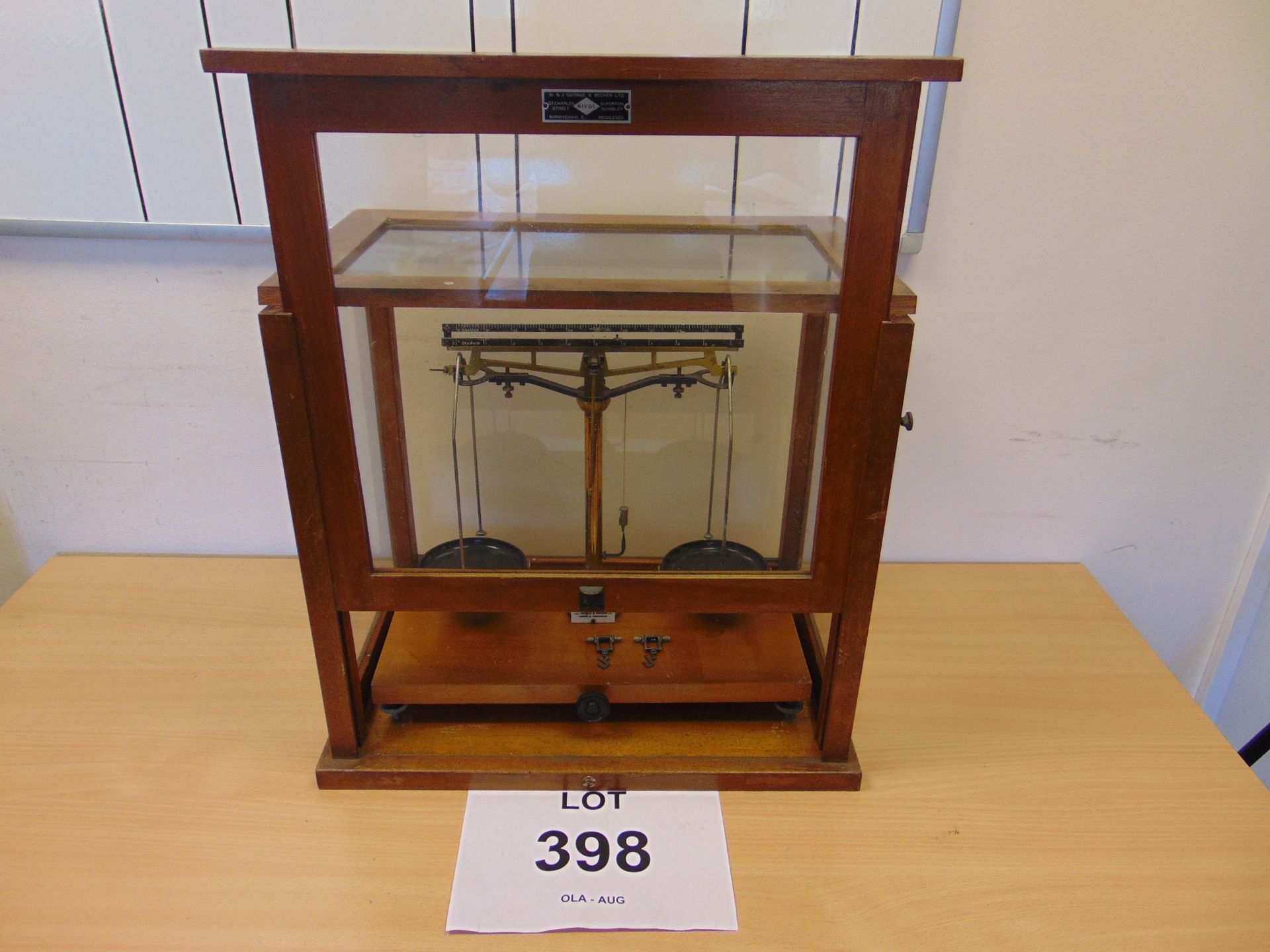 W & J GEORGE & BECKER LTD LABORATORY SCALES FROM UK GOVT DEPT.