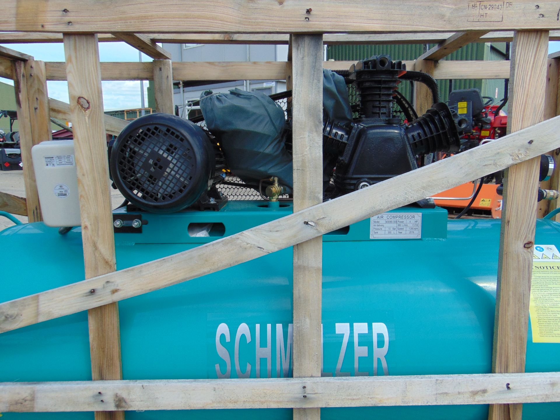 2019 Unissued Schmelzer 300L workshop Air Compressor as shown - Image 4 of 11