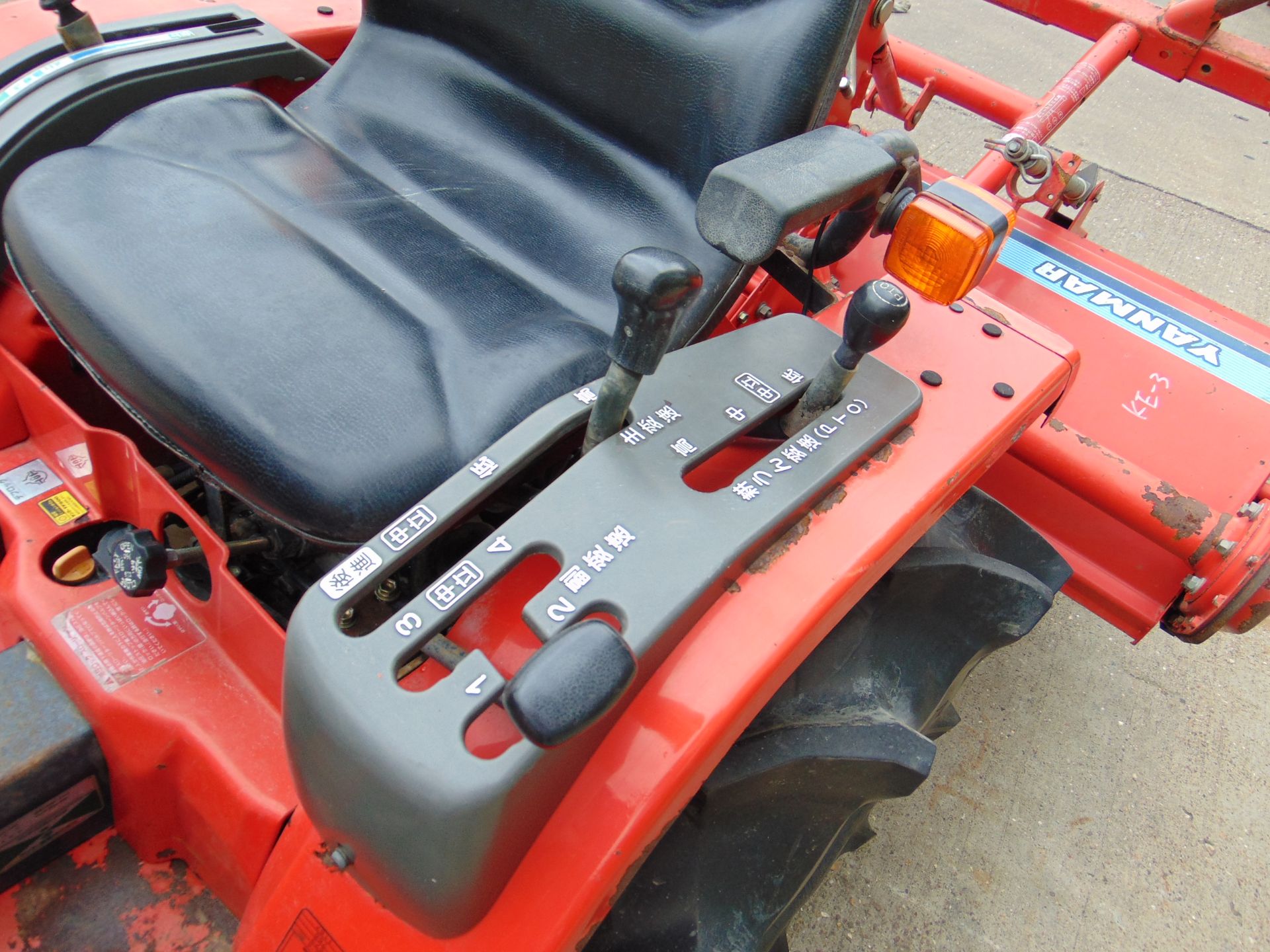 Yanmar Ke-3 4x4 Compact tractor c/w Rotavator - 615 hours only - Image 7 of 13