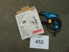 UNUSED MAKITA 3/8 240 VOLT DRILL.