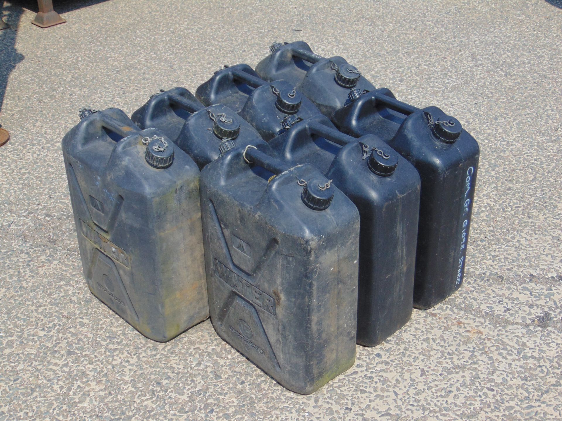 7 x Standard Nato 5 gall Water Jerry Cans as shown - Image 2 of 3