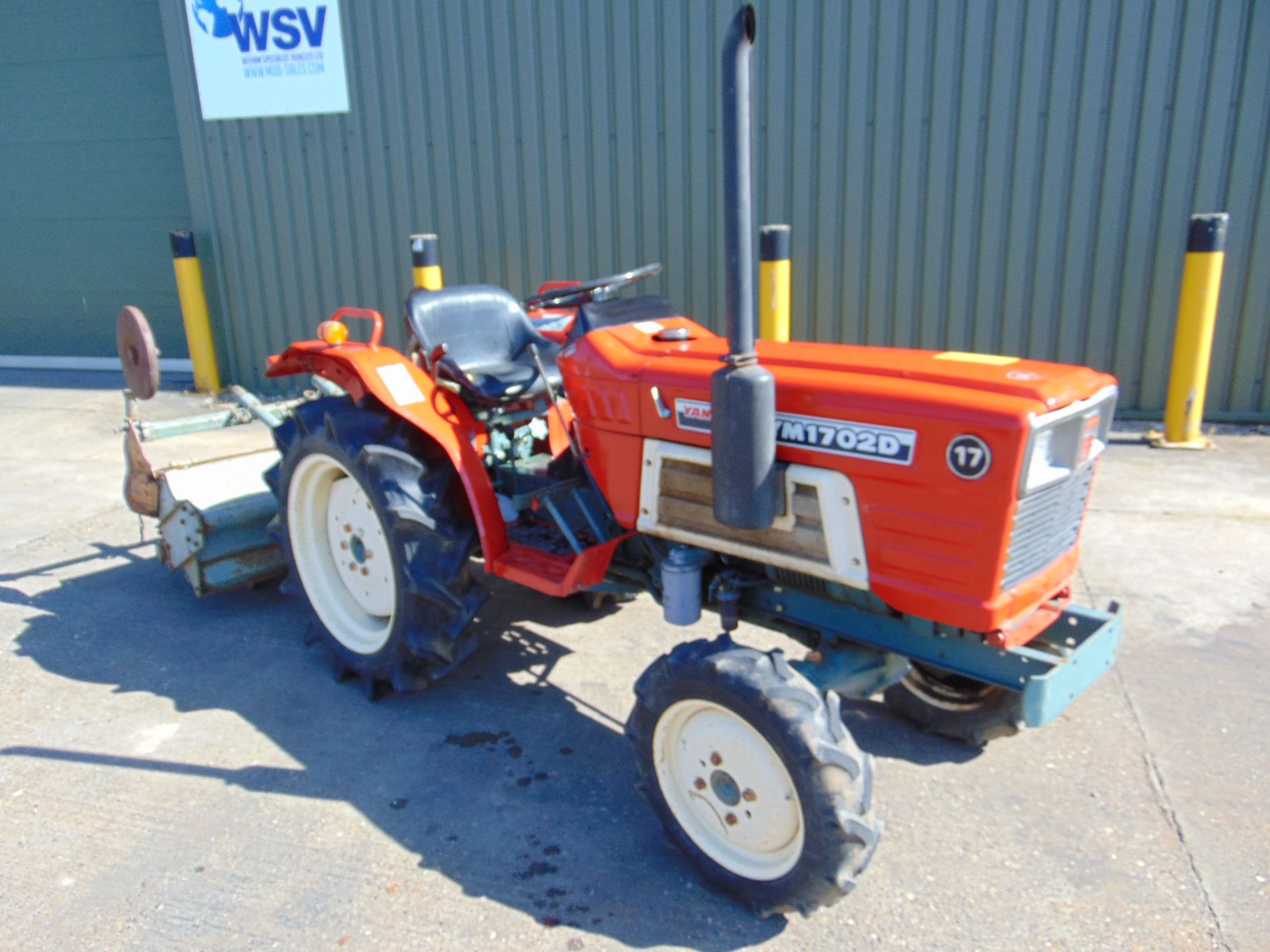 Yanmar YM1702D 4WD Compact Tractor c/w Rotovator Only 1,166 Hours! - Image 2 of 22