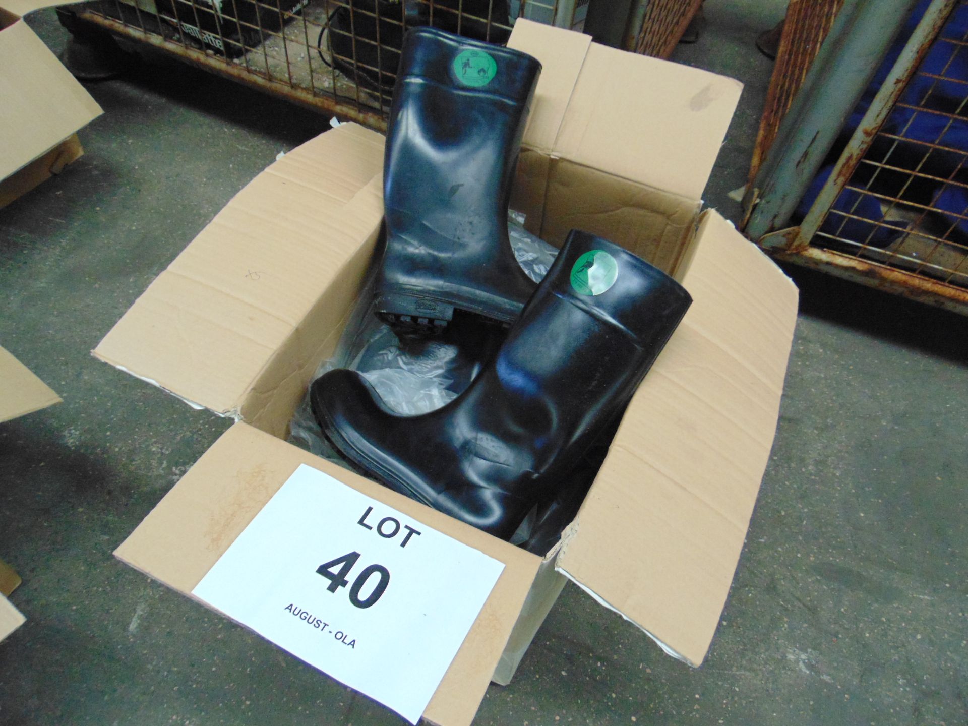 Qty 5 x Unissued Bekina Wellington Safety Boots Size 10