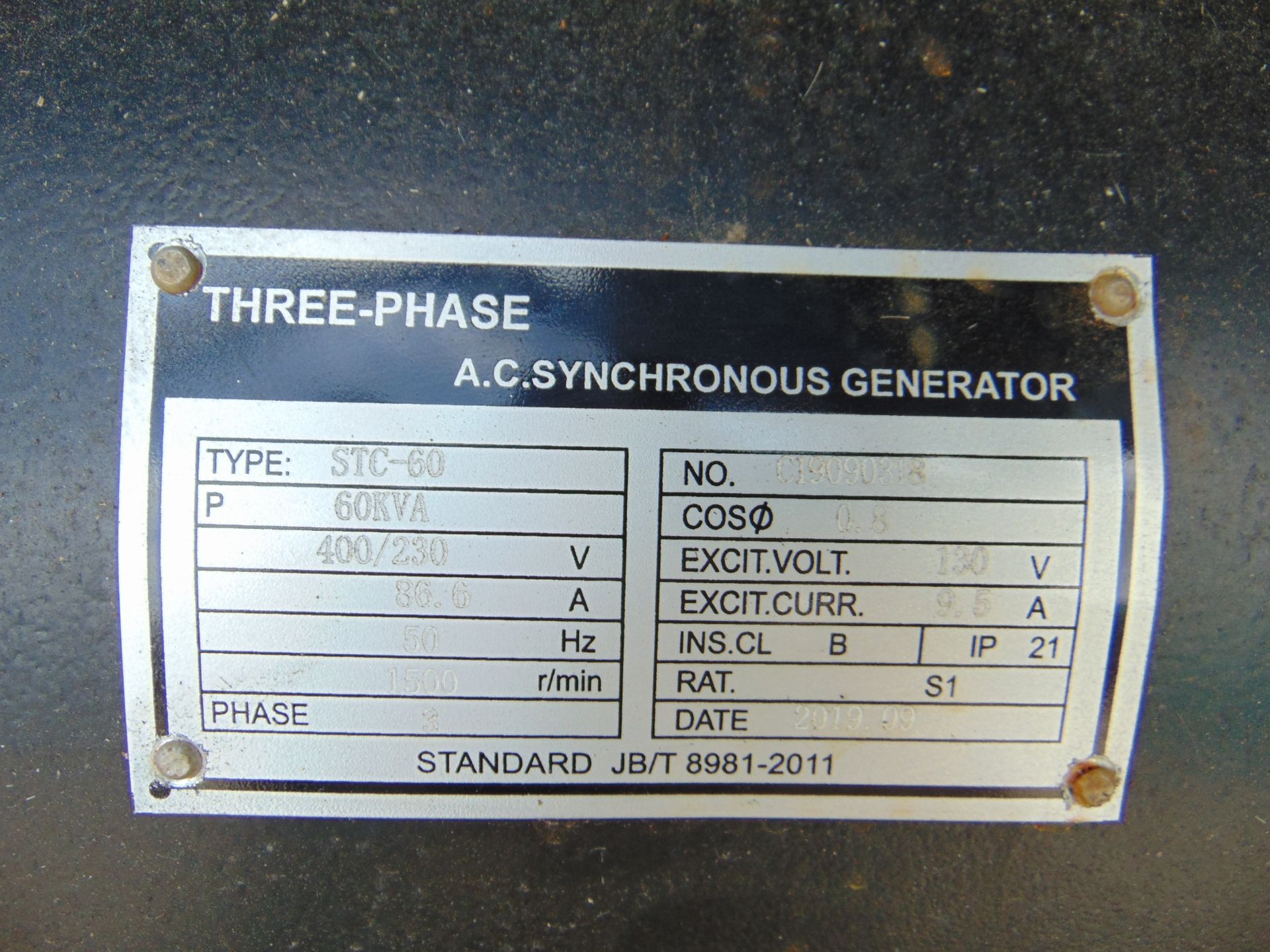 UNISSUED 60 KVA 3 Phase Silent Diesel Generator Set - Image 14 of 19