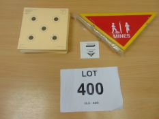 APPROX 100 SMALL BORE TARGETS + 20 MINE FIELD MARKERS