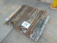3x Sets of H/D Ground Anchors - 3 plates 24 pins