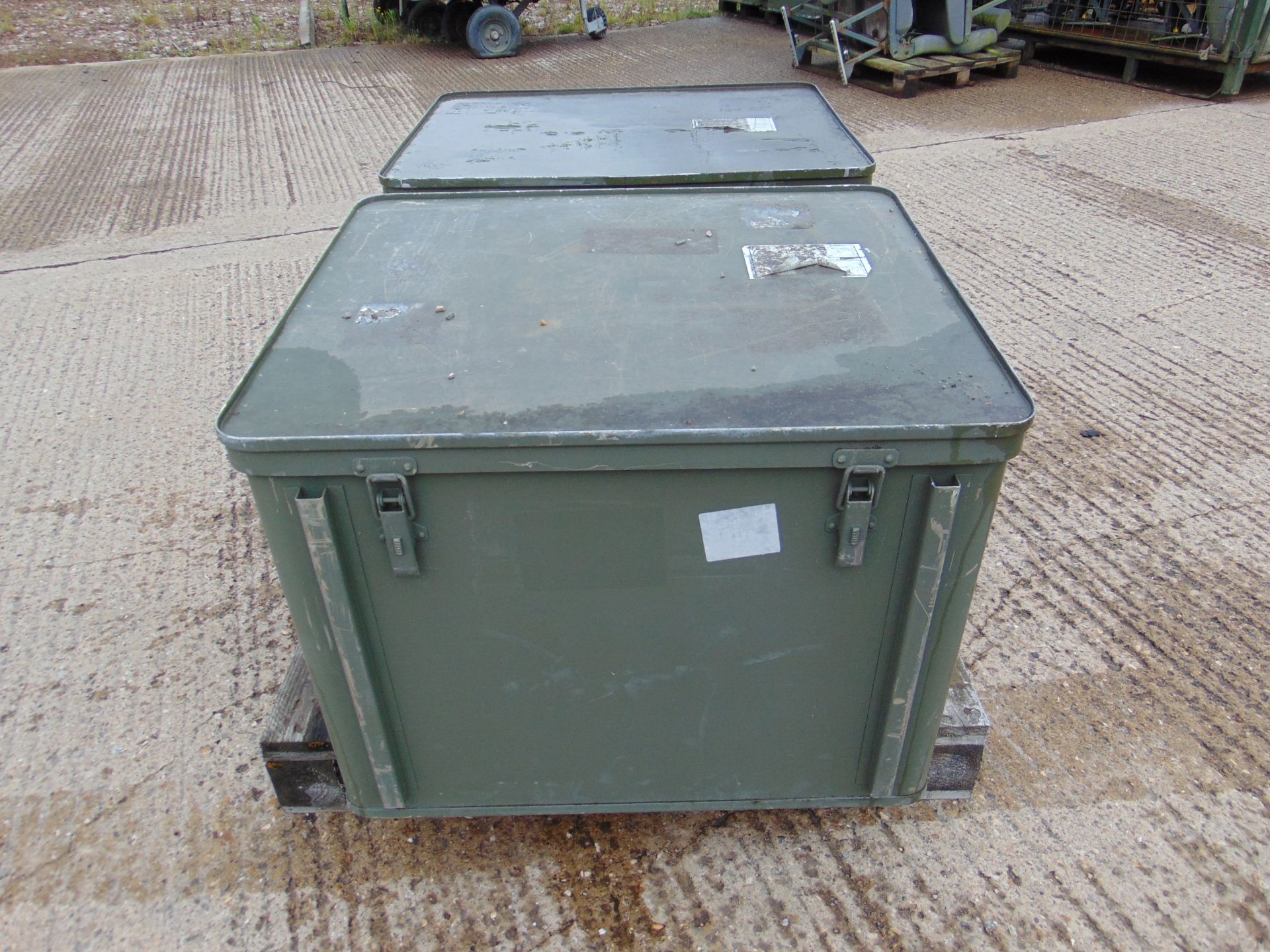 2 x Large Aluminium Storage Boxes 78 x 65 x 60 cms as shown - Image 2 of 6