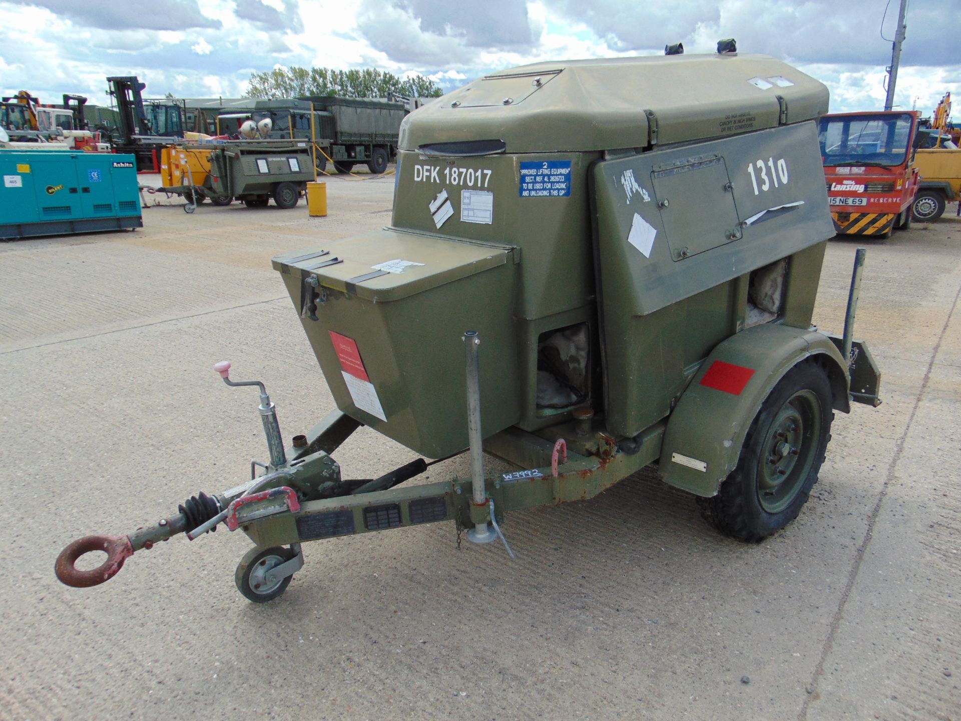 Ex Uk Royal Air Force Trailer Mounted 25 KVA Generator - Image 3 of 13