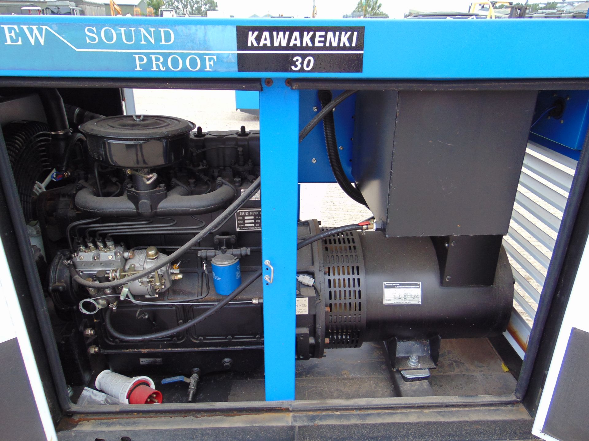 UNISSUED 30 KVA 3 Phase Silent Diesel Generator Set. This generator is 3 phase 230 / 400 Volt - Image 10 of 21