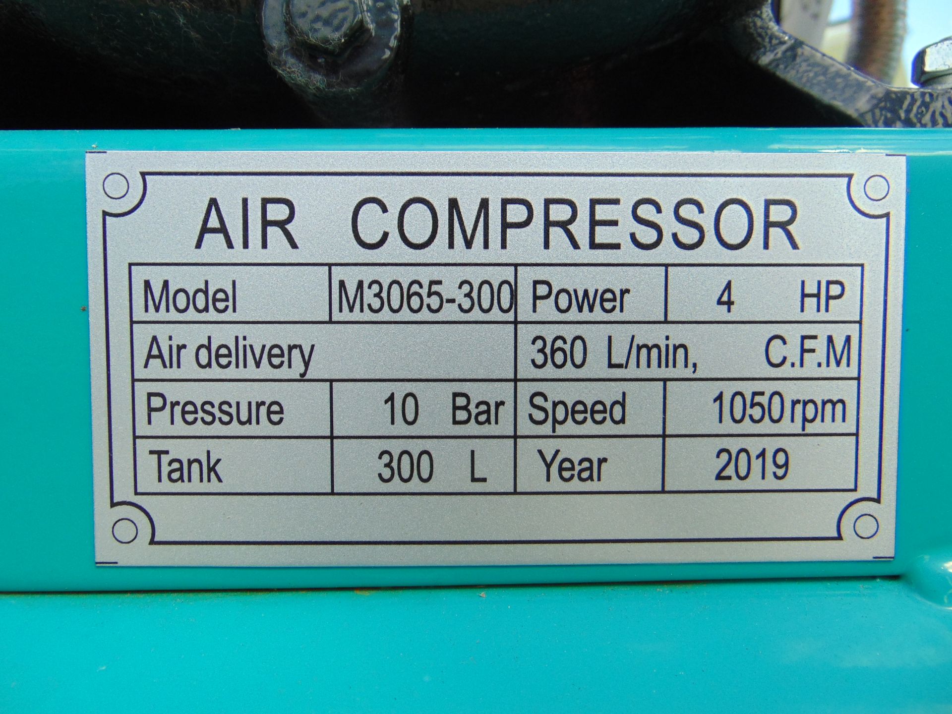 2019 Unissued Schmelzer 300L workshop Air Compressor as shown - Image 11 of 11